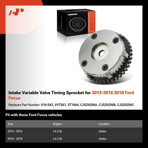 Intake Variable Valve Timing Sprocket for 2013-2016 2018 Ford Focus