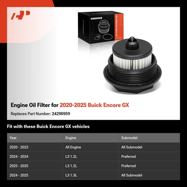 Engine Oil Filter for 2020-2025 Buick Encore GX