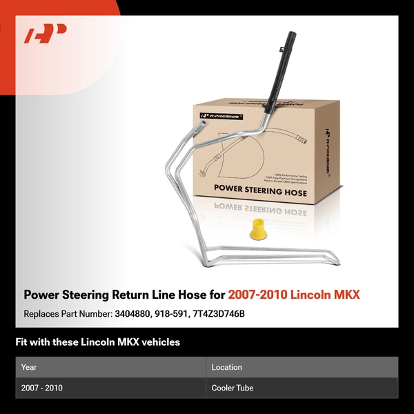 Power Steering Return Line Hose for 2007-2010 Lincoln MKX