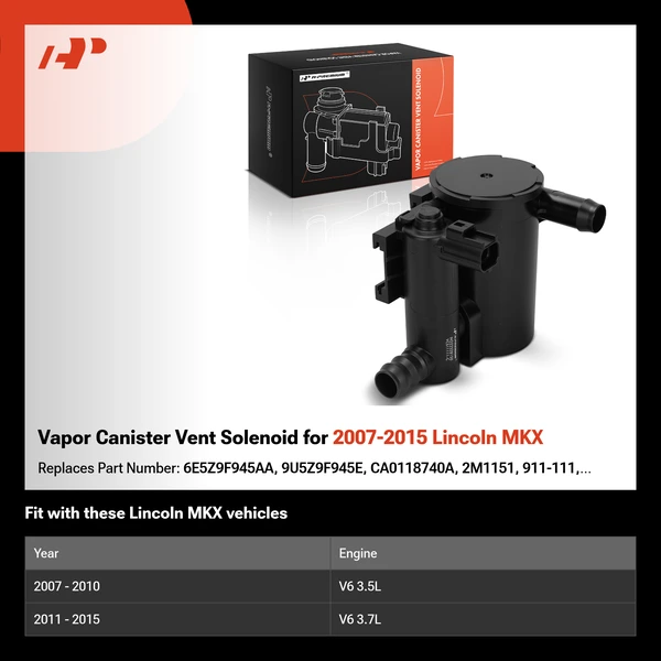 Vapor Canister Vent Solenoid for 2007-2015 Lincoln MKX