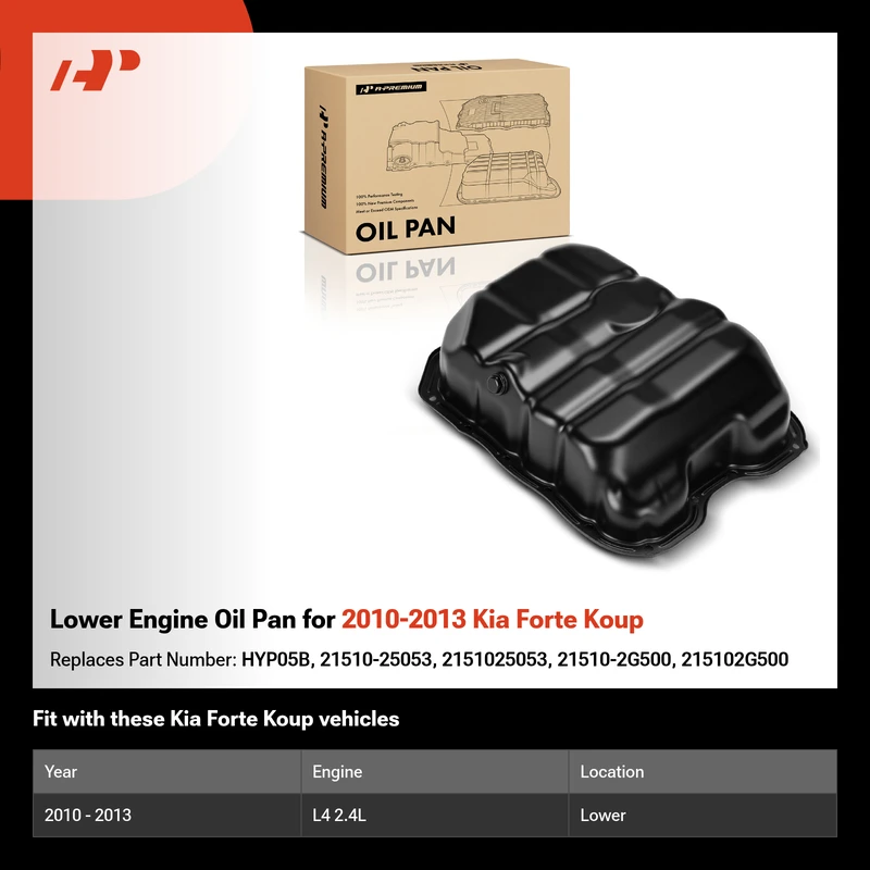 Lower Engine Oil Pan for 2010-2013 Kia Forte Koup