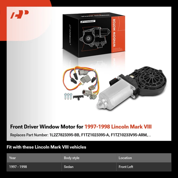 Front Driver Window Motor for 1997-1998 Lincoln Mark VIII