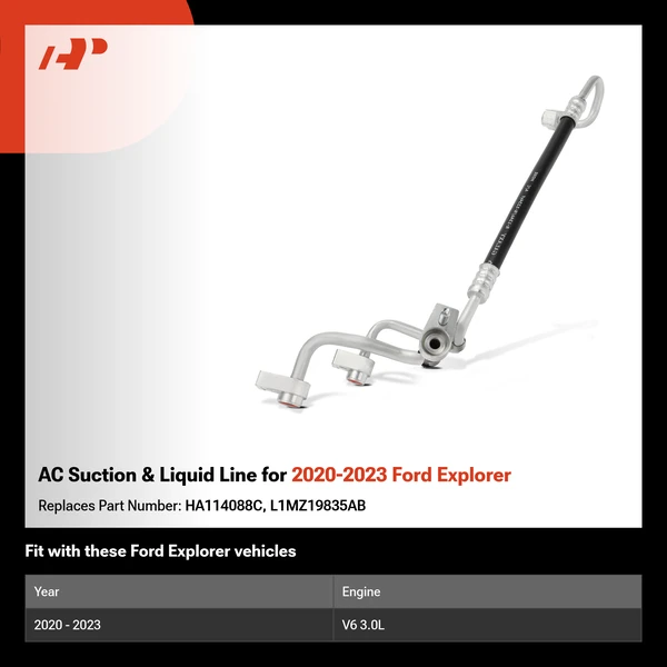 AC Suction & Liquid Line for 2020-2023 Ford Explorer