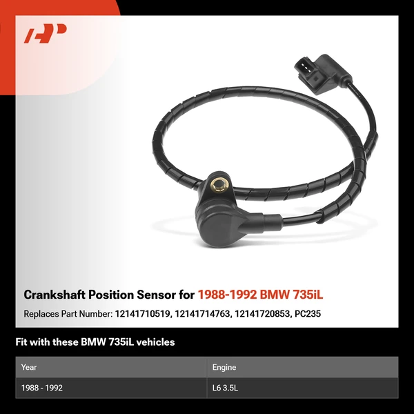 Crankshaft Position Sensor for 1988-1992 BMW 735iL