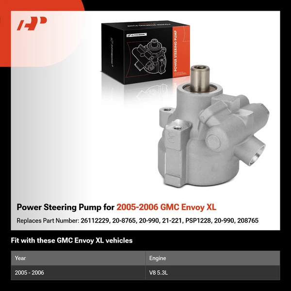 Power Steering Pump for 2005-2006 GMC Envoy XL