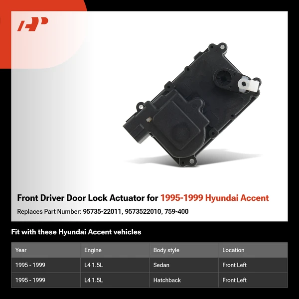 Front Driver Door Lock Actuator for 1995-1999 Hyundai Accent