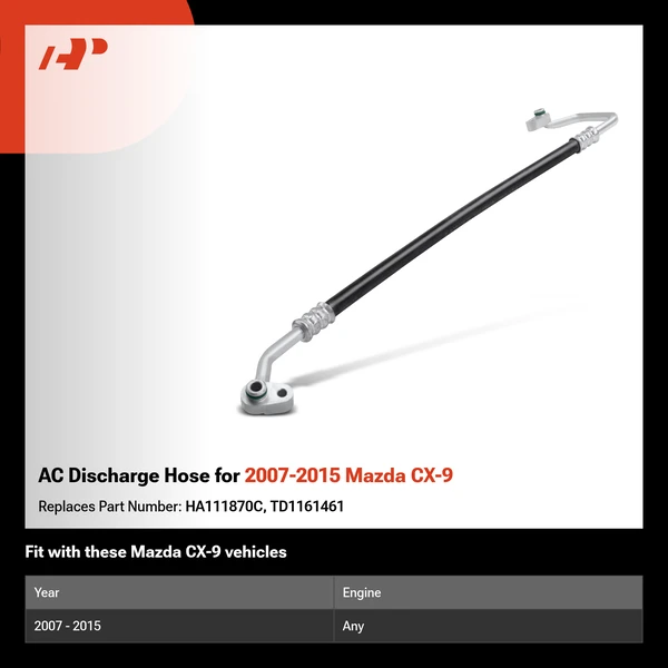 AC Discharge Hose for 2007-2015 Mazda CX-9