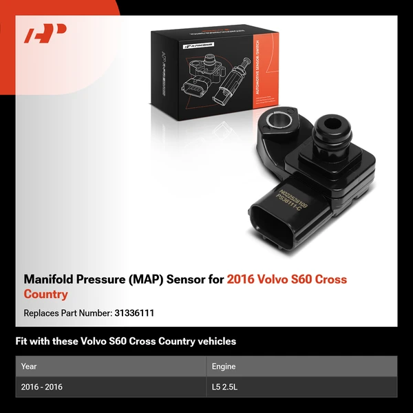 Manifold Pressure (MAP) Sensor for 2016 Volvo S60 Cross Country