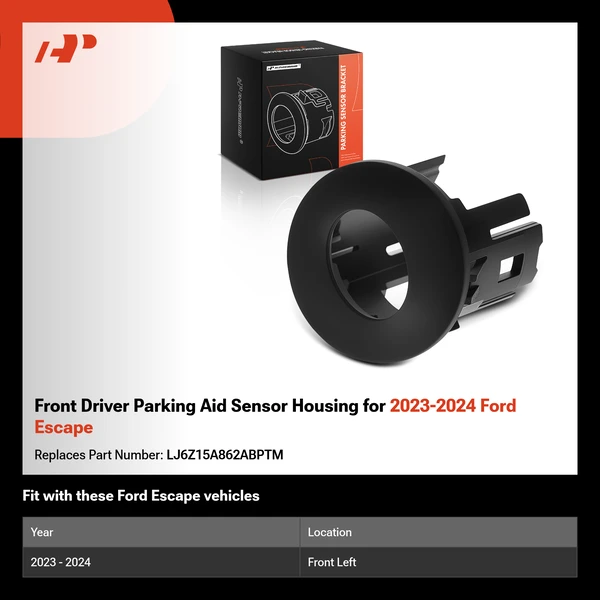 Front Driver Parking Aid Sensor Housing for 2023-2024 Ford Escape