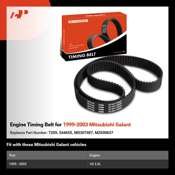 Engine Timing Belt for 1999-2003 Mitsubishi Galant