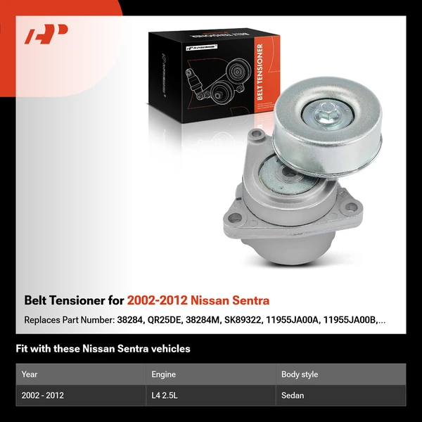 Belt Tensioner for 2002-2012 Nissan Sentra