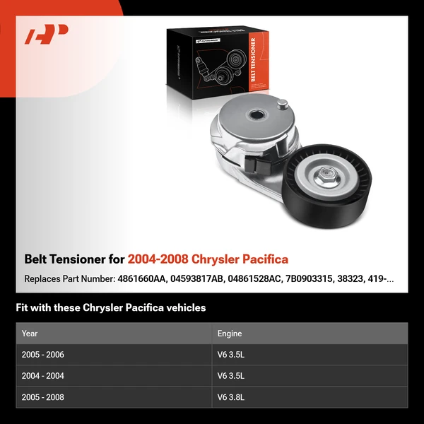 Belt Tensioner for 2004-2008 Chrysler Pacifica