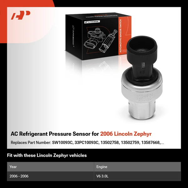 AC Refrigerant Pressure Sensor for 2006 Lincoln Zephyr
