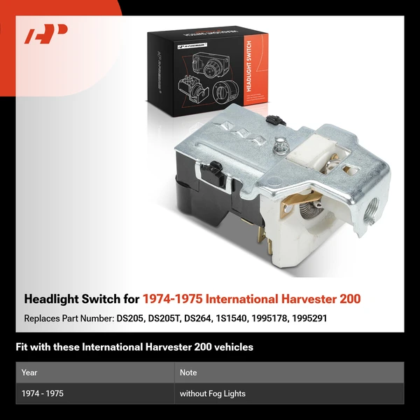Headlight Switch for 1974-1975 International Harvester 200