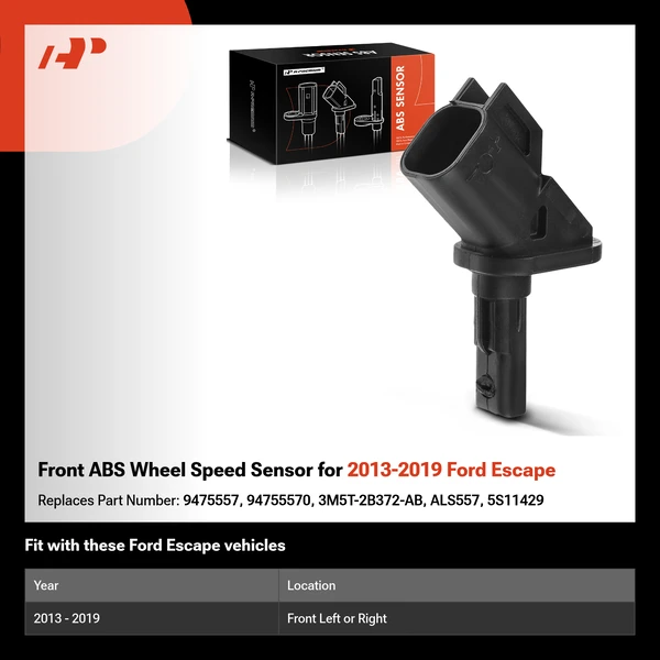 2013-2019 Ford Escape ABS Speed Sensor A-Premium APABS1019