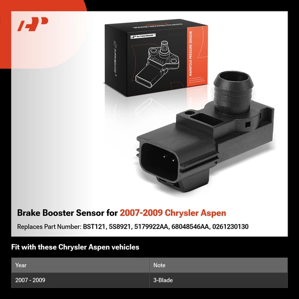 Brake Booster Sensor for 2007-2009 Chrysler Aspen