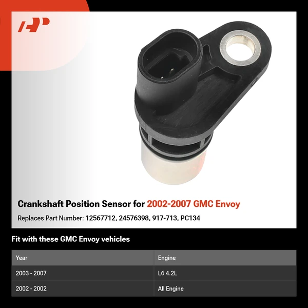 Crankshaft Position Sensor for 2002-2007 GMC Envoy