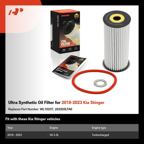 Ultra Synthetic Oil Filter for 2018-2023 Kia Stinger