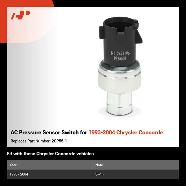 AC Pressure Sensor Switch for 1993-2004 Chrysler Concorde