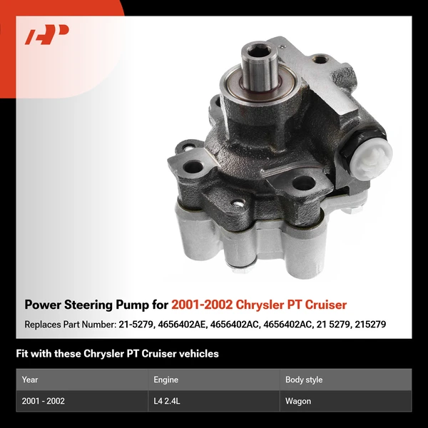Power Steering Pump for 2001-2002 Chrysler PT Cruiser