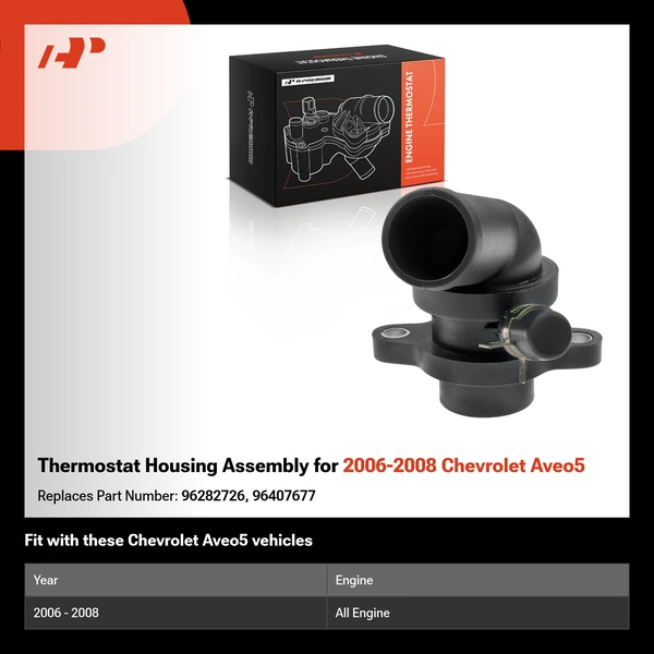 Thermostat Housing Assembly for 2006-2008 Chevrolet Aveo5