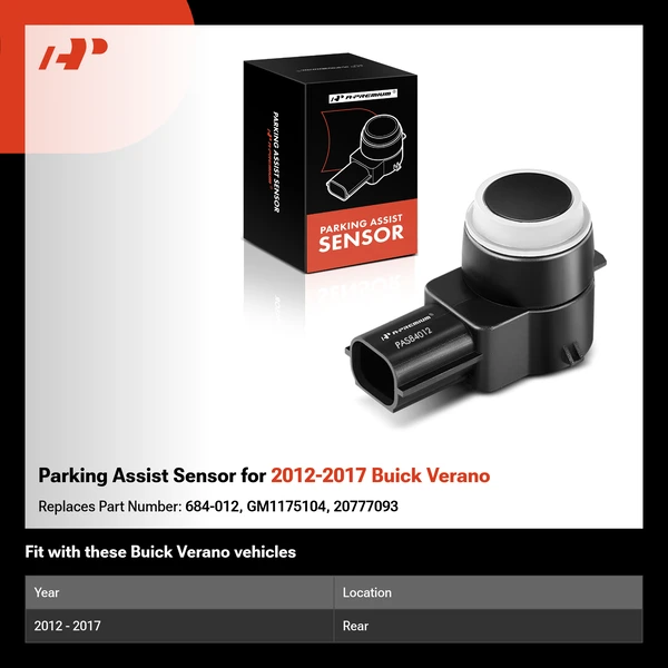 Parking Assist Sensor for 2012-2017 Buick Verano