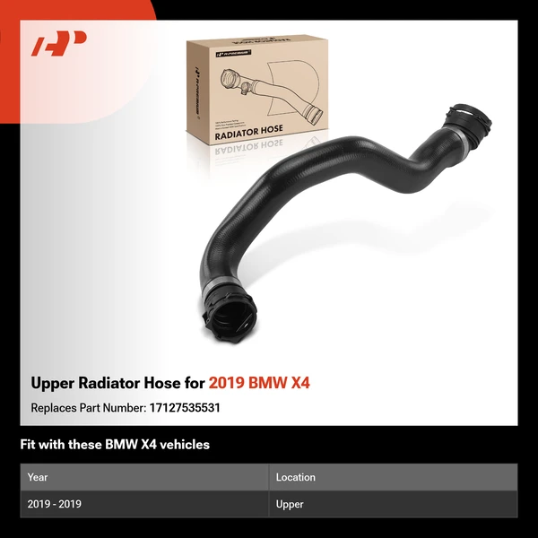 Upper Radiator Hose for 2019 BMW X4