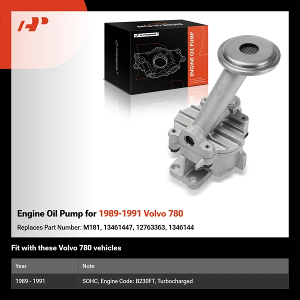 Engine Oil Pump for 1989-1991 Volvo 780