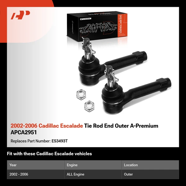 2002-2006 Cadillac Escalade Tie Rod End Outer A-Premium APCA2951
