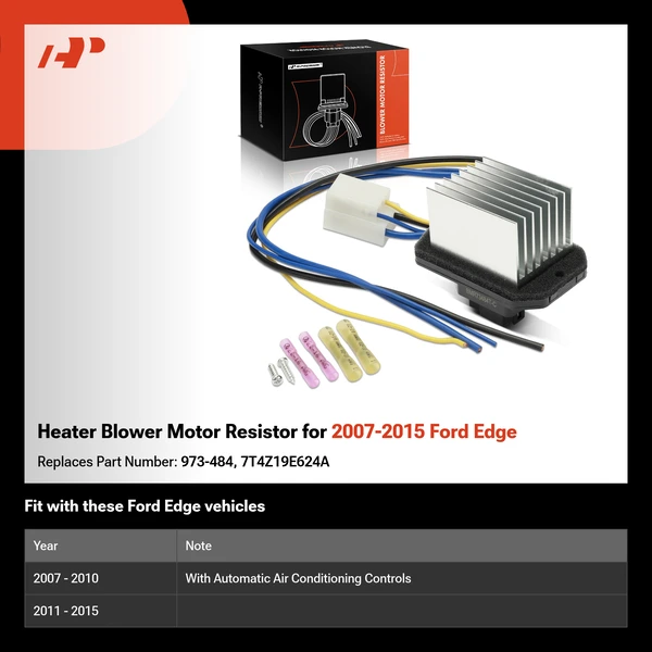 Heater Blower Motor Resistor for 2007-2015 Ford Edge