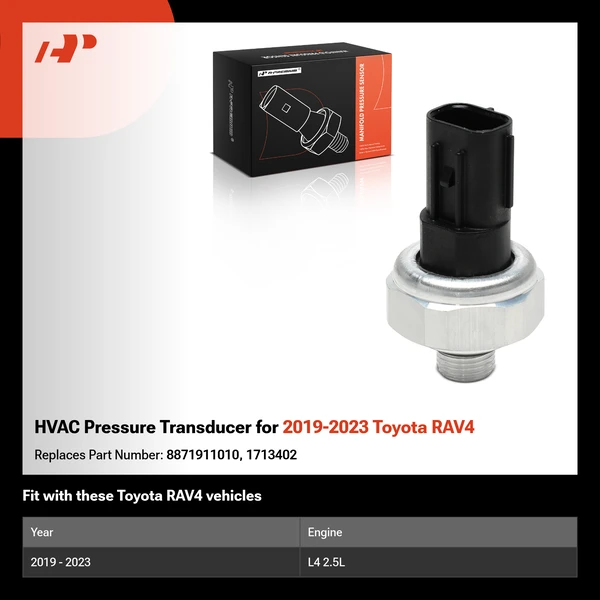 HVAC Pressure Transducer for 2019-2023 Toyota RAV4