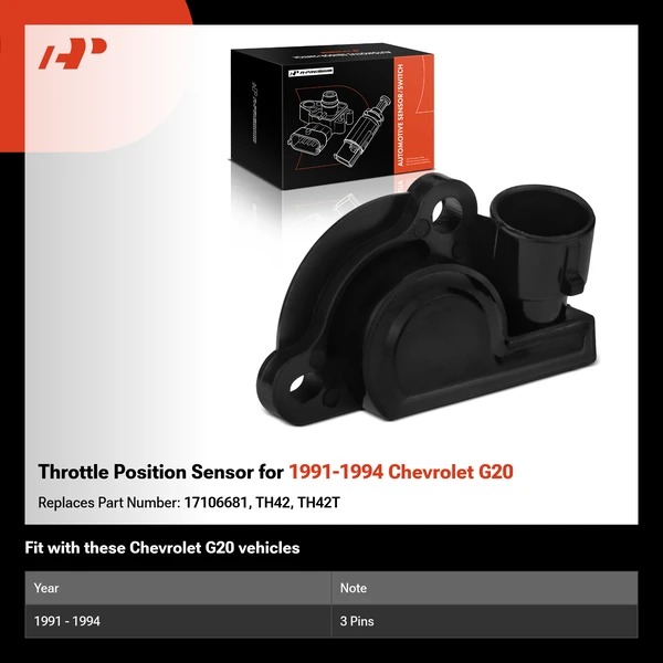 Throttle Position Sensor for 1991-1994 Chevrolet G20