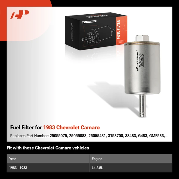 Fuel Filter for 1983 Chevrolet Camaro