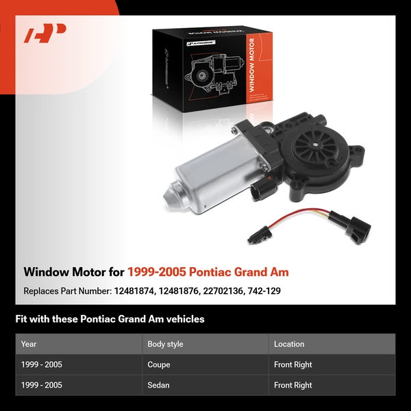 Window Motor for 1999-2005 Pontiac Grand Am