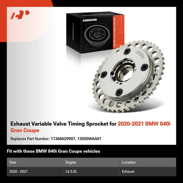 Exhaust Variable Valve Timing Sprocket for 2020-2021 BMW 840i Gran Coupe