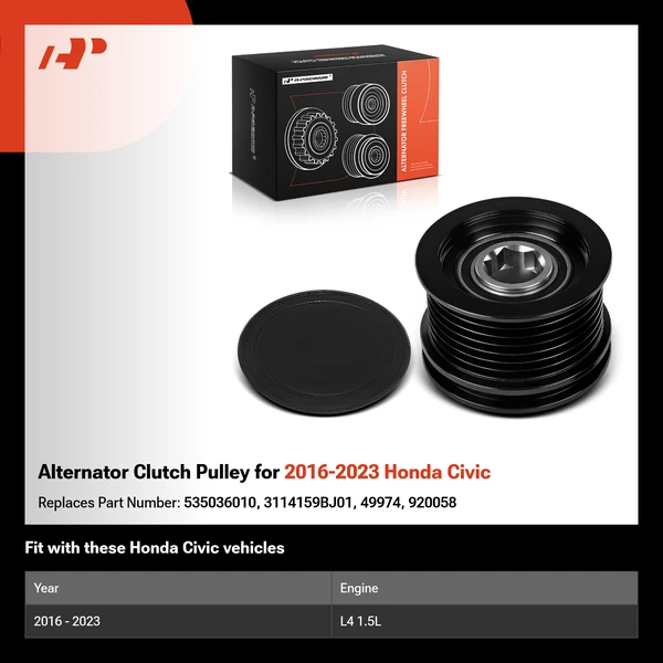 Alternator Clutch Pulley for 2016-2023 Honda Civic