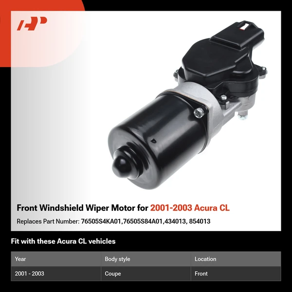 Front Windshield Wiper Motor for 2001-2003 Acura CL