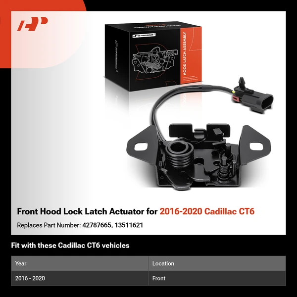 Front Hood Lock Latch Actuator for 2016-2020 Cadillac CT6