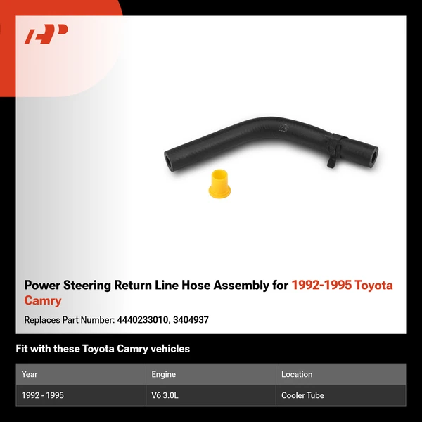 Power Steering Return Line Hose Assembly for 1992-1995 Toyota Camry