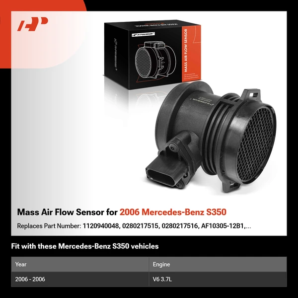 Mass Air Flow Sensor for 2006 Mercedes-Benz S350