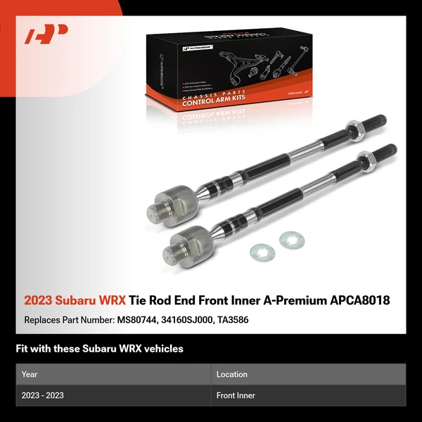 2023 Subaru WRX Tie Rod End Front Inner A-Premium APCA8018