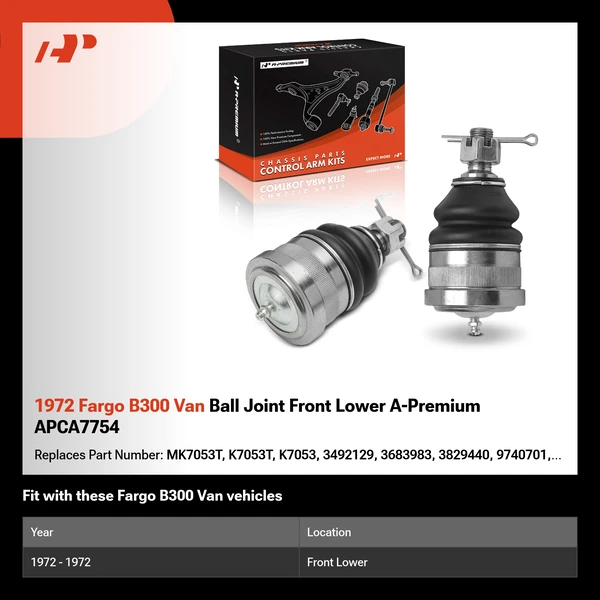 1972 Fargo B300 Van Ball Joint Front Lower A-Premium APCA7754