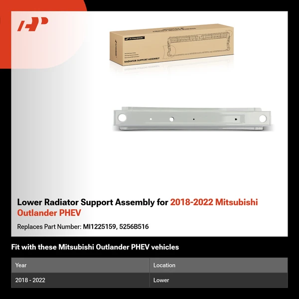 Lower Radiator Support Assembly for 2018-2022 Mitsubishi Outlander PHEV