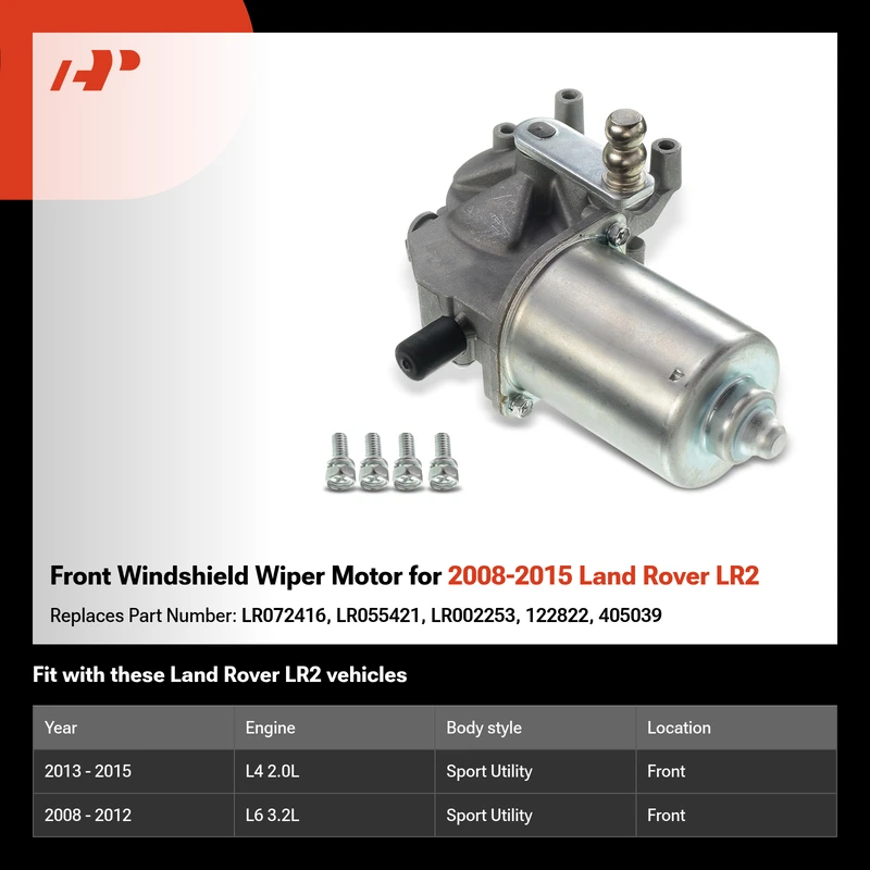 Front Windshield Wiper Motor for 2008-2015 Land Rover LR2