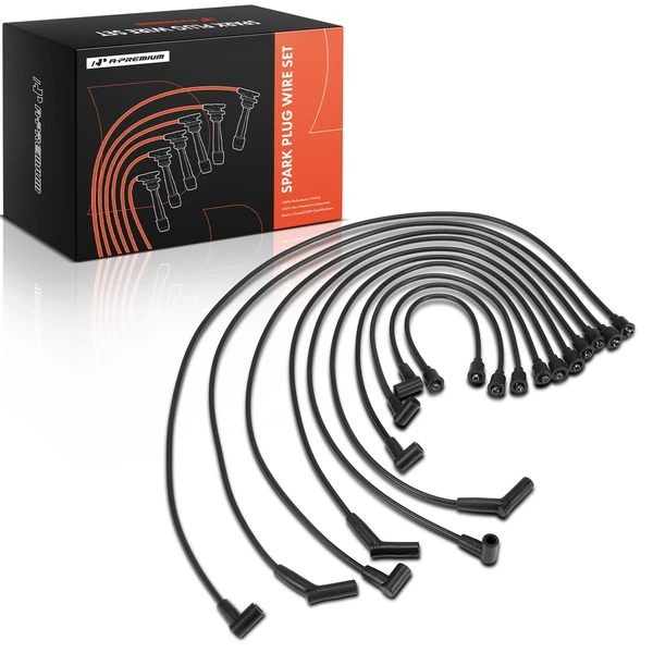 10 Pcs Spark Plug Wire Set for 1974 Dodge B100 Van