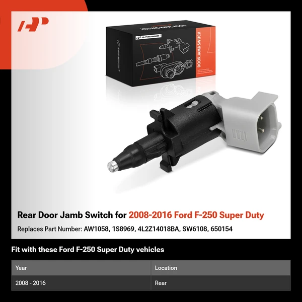Rear Door Jamb Switch for 2008-2016 Ford F-250 Super Duty