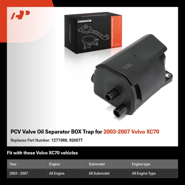 PCV Valve Oil Separator BOX Trap for 2003-2007 Volvo XC70