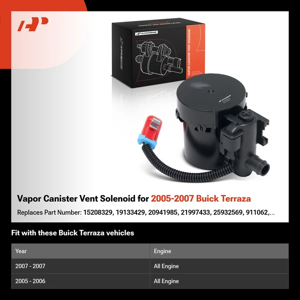 Vapor Canister Vent Solenoid for 2005-2007 Buick Terraza