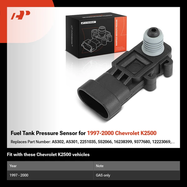 Fuel Tank Pressure Sensor for 1997-2000 Chevrolet K2500