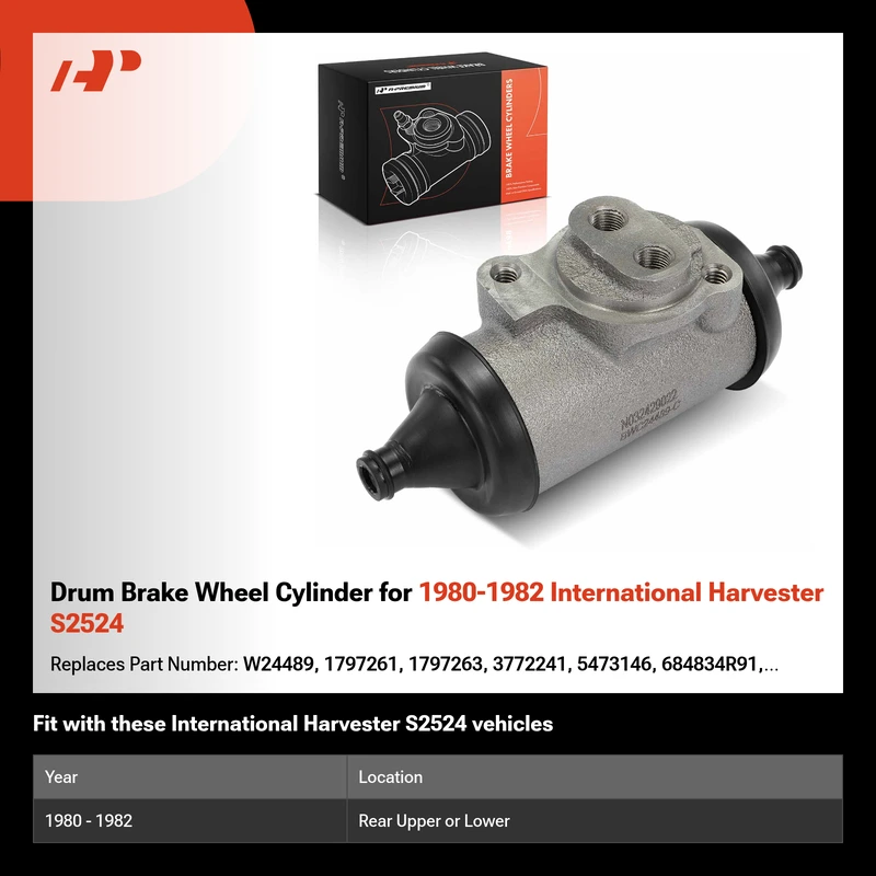 Drum Brake Wheel Cylinder for 1980-1982 International Harvester S2524